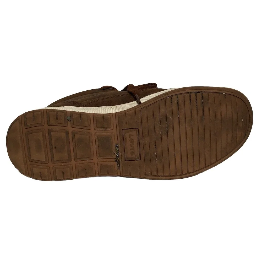 Levi's Men's Brown Mid Top Sneakers Size 8 EUR 41‎ Casual Chukka Style Shoes